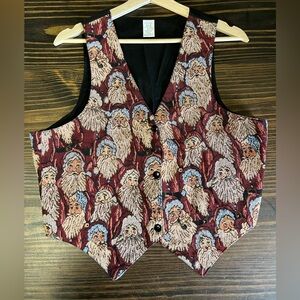 Santa Claus Patterned Vest